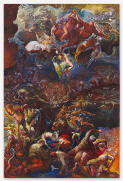 Fré Ilgen - Crawlin' King Snake 05, H300 x W200 cm, Oil on canvas, 2021